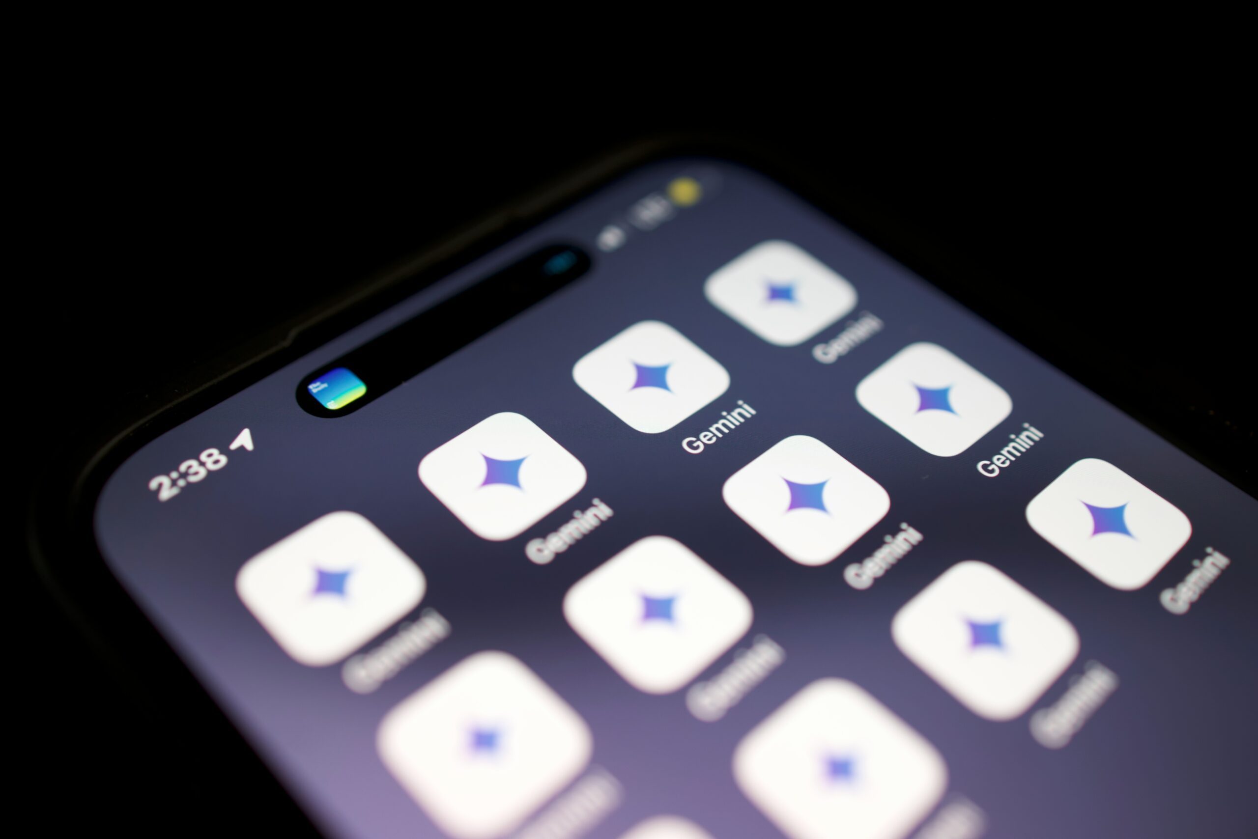 Gemini App Icon on a mobile phone